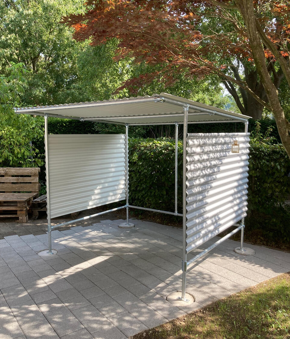 MODA 200 Wellblech silber