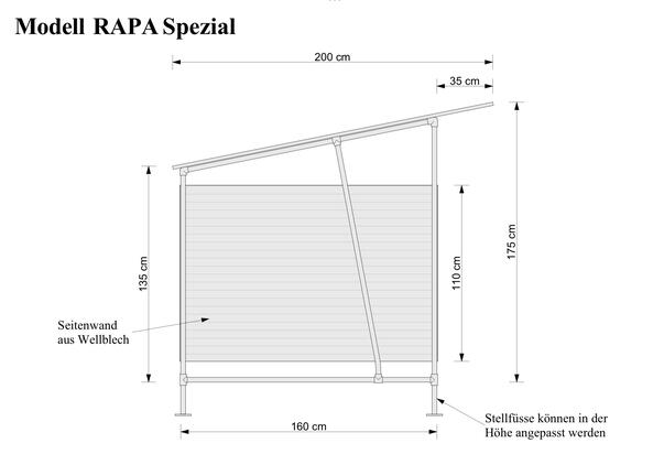 RAPA Spezial Massskizze